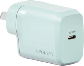 Cygnett+Charge+%26amp%3B+Connect+20W+USB-C+PD+Wall+Charger+-+Green