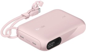 Belkin-BoostCharge-Power-Bank-with-Display-10K-Pink on sale