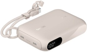 Belkin+BoostCharge+Power+Bank+with+Display+%5B10K%5D+-+Sand