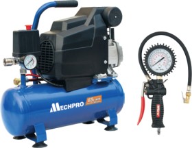 Mechpro+8L+Air+Compressor+1.25HP+%26amp%3B+Dial+Gauge+Tyre+Inflator+Combo