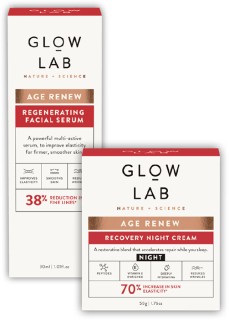 Glow+Lab+Age+Renew+Facial+Serum+30ml+or+Night+Cream+50g