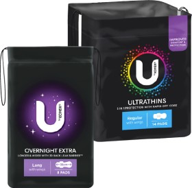 U-by-Kotex-Pads-8-16-Pack on sale