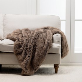 Design+Republique+Sepia+Faux+Fur+Throw