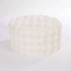 Lottie+Faux+Fur+Ottoman+60x30cm