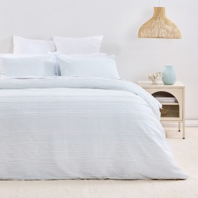 Cove+Azure+Cotton+Duvet+Cover+Set