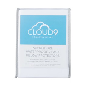 Cloud+9+Microfibre+Waterproof+2+Pack+Pillow+Protectors
