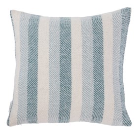 Woolrest+New+Zealand+Herringbone+Stripe+Wool+Cushion+Teal