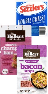 Hellers+Crafty+Cooks%2A+200g%2C+Shaved+Ham%2A+200g+or+Hutton%26rsquo%3Bs+Sizzlers+450g