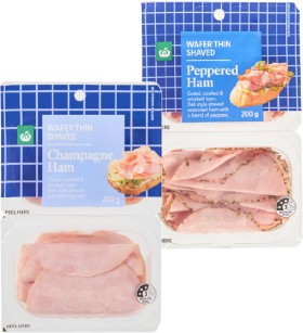 Woolworths-Wafer-Thin-Shaved-Ham-200g on sale