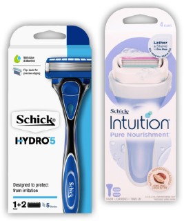 Schick+Intuition+or+Hydro+5+Razor+%2B+2+Blades