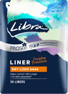 Libra-Liner-Dry-Long-30-Pack on sale