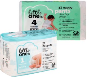 Little+One%26rsquo%3Bs+Convenience+Nappies+13-21+Pack+or+Nappy+Pants+11-13+Pack