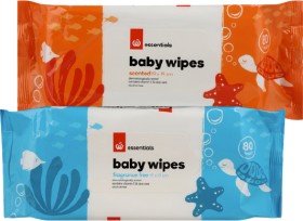 Essentials-Baby-Wipes-80-Pack on sale