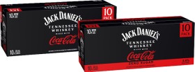 Jack+Daniel%26rsquo%3Bs+%26amp%3B+Coca-Cola+or+Zero+Sugar+4.8%25+10+x+330ml+Cans