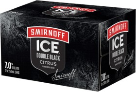 Smirnoff+Ice+Double+Black+Guarana+7%25+12+x+250ml+Cans
