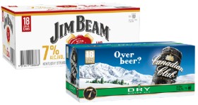 Jim+Beam+%26amp%3B+Cola+7%25+or+Canadian+Club+Premium+%26amp%3B+Dry+7%25+18+x+250ml+Cans