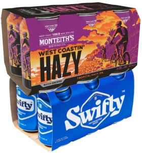 Monteith%26rsquo%3Bs+Range+6+x+330ml+Cans%2FBottles+or+Swifty+6+x+330ml+Cans
