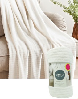 Embossed-Stripe-Throw-120x150cm on sale