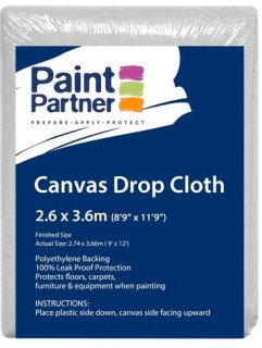Paint-Partner-36m-x-26m-Canvas-Drop-Cloth-with-PE-Back on sale