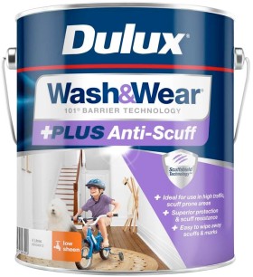 Dulux-Washwear-Plus-Anti-Scuff-4L-Low-Sheen-Interior-Paint-in-Vivid-White on sale