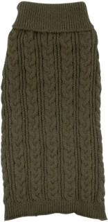 Art-Bob-40cm-Medium-Knitted-Dog-Jumper-in-Moss on sale