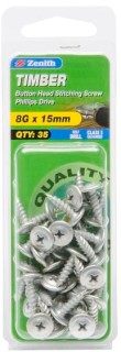 Zenith-8G-x-15mm-Galvanised-Button-Head-Timber-Stitching-Screws-Pack-of-35 on sale