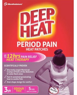 Deep-Heat-Period-Pain-Heat-Patches-3-Pack on sale