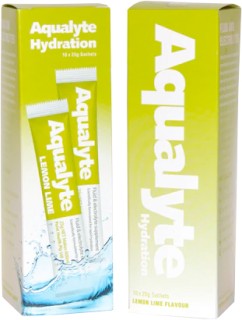 Aqualyte-Electrolyte-Lemon-Lime-Flavour-Supplement-25g on sale