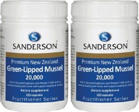 Sanderson-Premium-NZ-Green-Lipped-Mussel-220-Capsules on sale