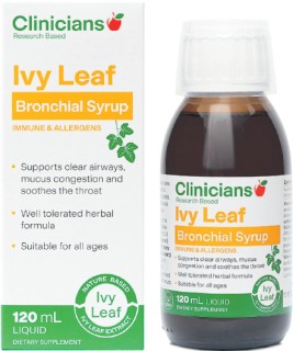 NEW-Clinicians-Ivy-Leaf-Bronchial-Syrup-120mL on sale