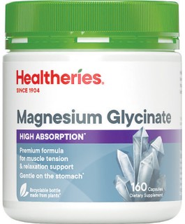 NEW-Healtheries-Magnesium-Glycinate-160s on sale