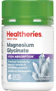 NEW-Healtheries-Magnesium-Glycinate-50s on sale