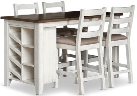 Fergus-Bar-Setting-5-Piece-with-Wine-Storage on sale