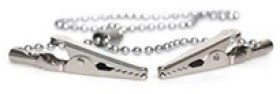 Produits-Dentaires-PD-Napkin-Holder-Ball-Chain-Chrome-40cm on sale