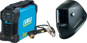 Cigweld-WeldSkill-MicroArc-140-StickTIG-Welder-Arcmaster-XC8-Auto-Dark-Helmet-Combo on sale