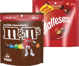 MMs-or-Maltesers-280-380g on sale