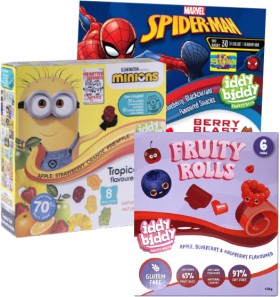 IDDY-Biddy-Fruit-Snacks-or-Fruit-Rolls-120g-180g on sale