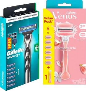 Gillette-Mach-3-or-Venus-Comfort-Glide-Razor-6-Blades on sale