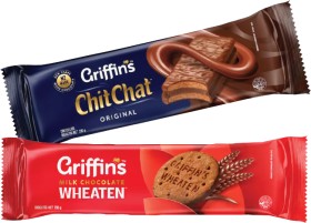 Griffins-Chit-Chat-Wheaten-Mint-Treats-or-Choc-Fingers-180-200g on sale