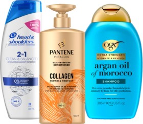 Head-Shoulders-350400ml-Pantene-Miracles-600650ml-OGX-385ml-Shampoo-or-Conditioner on sale