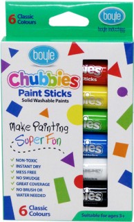 Boyle-6-Pce-Chubbies-Paint-Sticks on sale