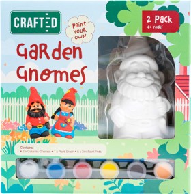 Crafted-Paint-Your-Own-Garden-Gnome-Kit-Pack-of-2 on sale