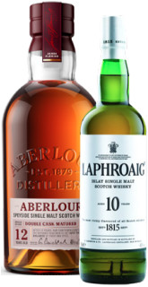 Aberlour-12yo-Single-Malt-Whisky-or-Laphroaig-10yo-Single-Malt-Whisky-700mL on sale