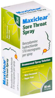 Maxiclear-Sore-Throat-Spr-3mg-30mL on sale