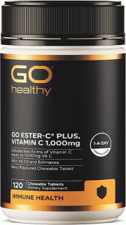 Go-Healthy-Go-Ester-C-Plus-Vitamin-C-1000mg-120-Chewable-Tablets on sale