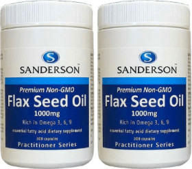 Sanderson-Flax-Seed-Oil-1000mg-300-Capsules on sale