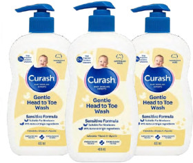 Curash-Gentle-Head-To-Toe-Wash-400mL on sale