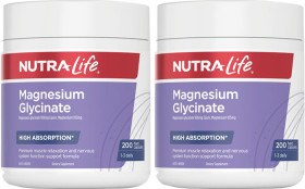 Nutra-Life-Magnesium-Glycinate-200-Capsules on sale