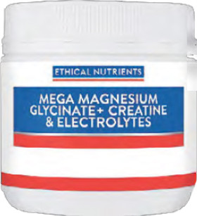 NEW-Ethical-Nutrients-Mega-Magnesium-Glycinate-Creatine-Electrolytes-250g on sale