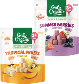 Only-Organic-Snack-Bandits-Fruit-Melties-15g on sale